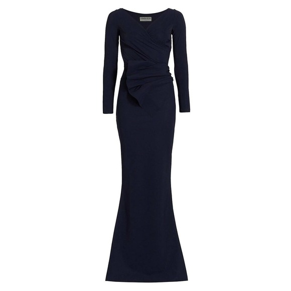 Chiara Boni La Petite Robe Kaya LongGown Maxi Dress Blue US 6 $450 - Picture 1 of 6